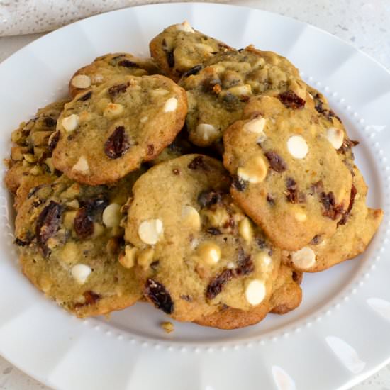 White Chocolate Cranberry Cookies