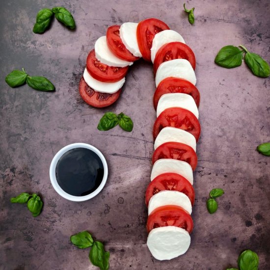 Caprese Candy Cane