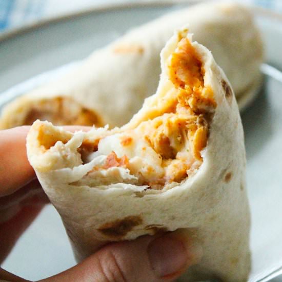 Easy Chicken Potato Burritos