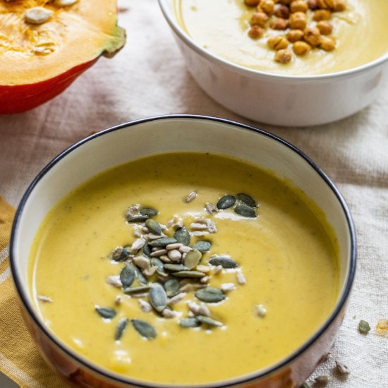 Creamy pumpkin soup