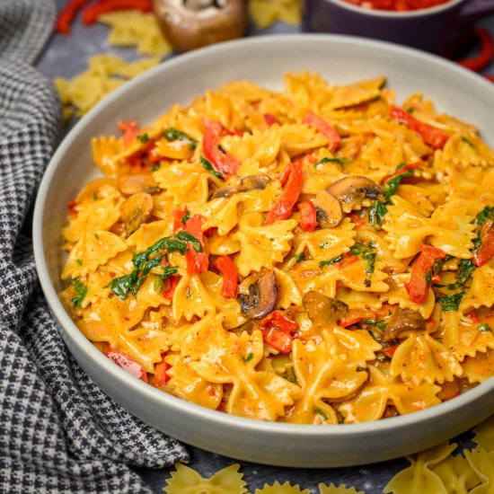 Creamy Vegan Fajita Pasta