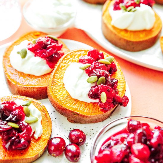 Loaded Sweet Potato Rounds