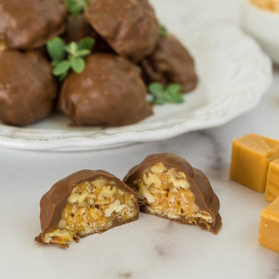 Chocolate Pecan Caramels