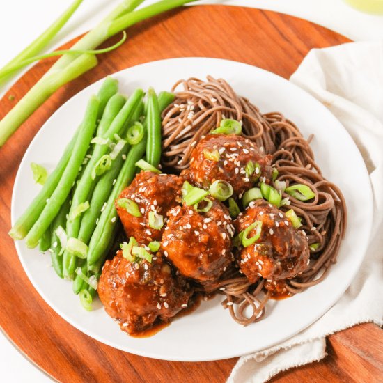 Honey Sriracha Turkey Meatballs