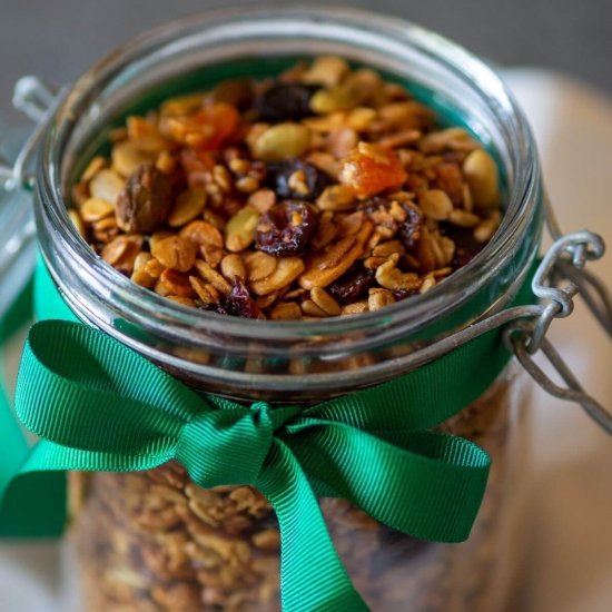 Vegan Fruit and Nut Granola