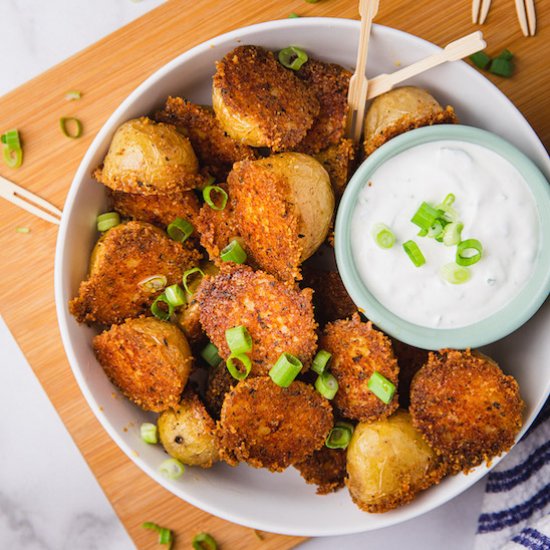 Parmesan Crusted Potato Bites