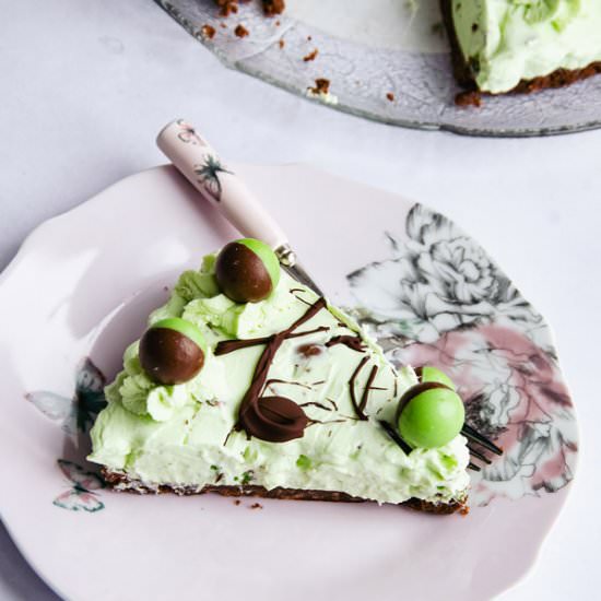 No-Bake Aero Mint Cheesecake