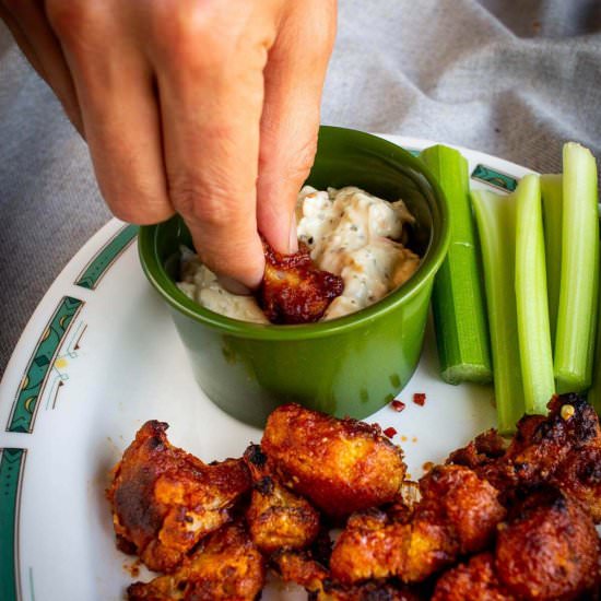 Vegan Cauliflower Wings