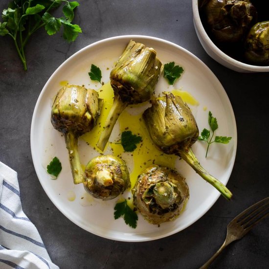 Roman-Style Artichokes