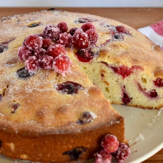 Cranberry Ricotta Cake