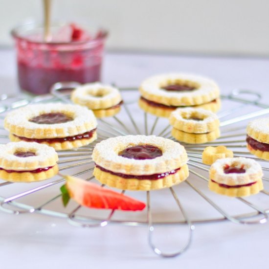 Gluten Free Jammie Dodger Cookies