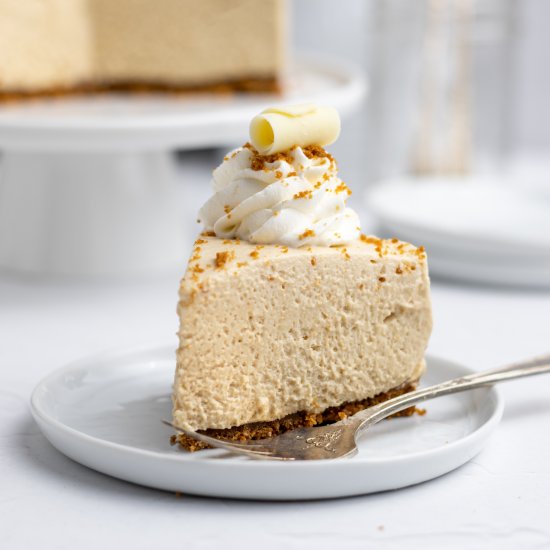 Cookie Butter No-Bake Cheesecake