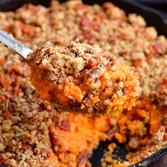 SMOKED SWEET POTATO CASSEROLE