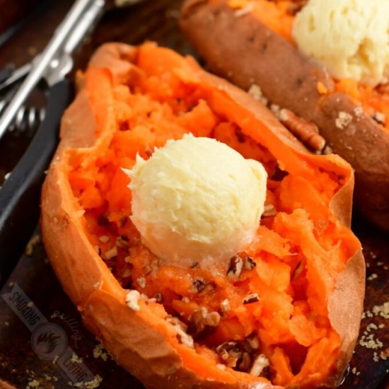 SMOKED SWEET POTATOES