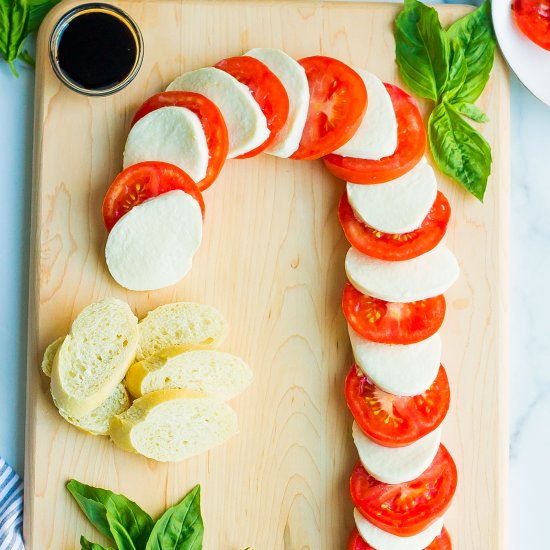 Candy Cane Caprese