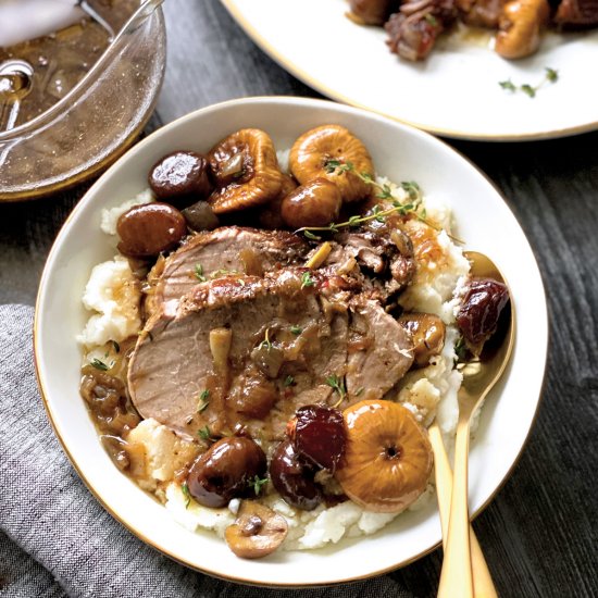 Christmas Roast With Dried Fruit