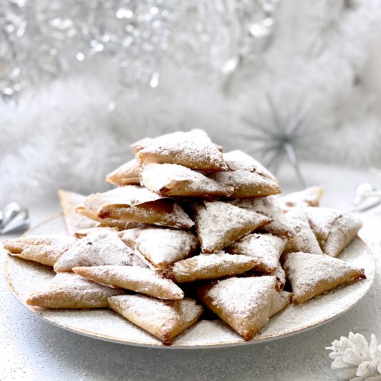 Christmas Almond Pastry Triangles