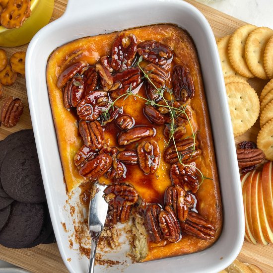 Cranberry Baked Ricotta with Pecans