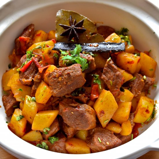 Spicy Stewed Beef and Potatoes