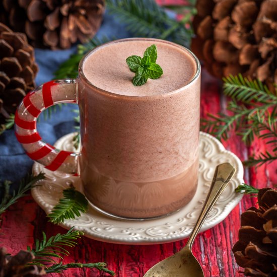 Chocolate Mint Steamer/Frothed Milk