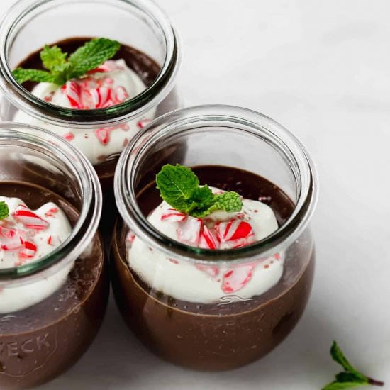 Peppermint Chocolate Pudding