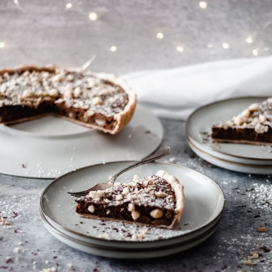 Chocolate Macadamia Nut Tart