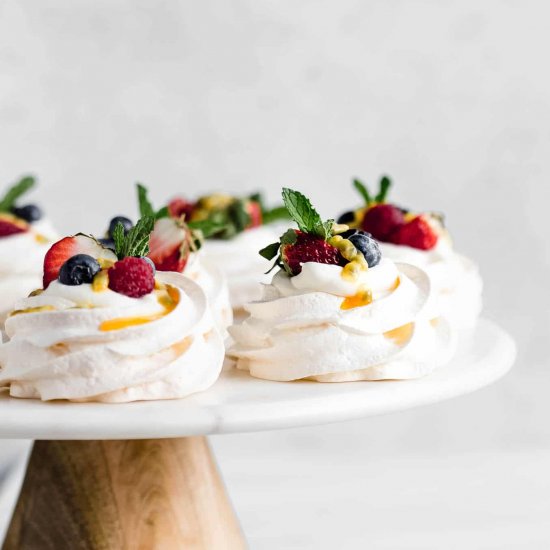 Mini pavlovas