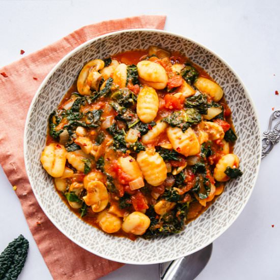 Cavolo Nero Recipe with Gnocchi