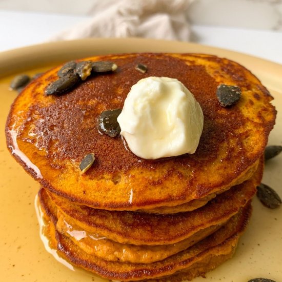 pumpkin protein pancakes