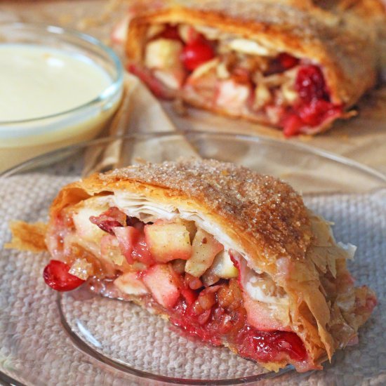 Cranberry Apple Strudel