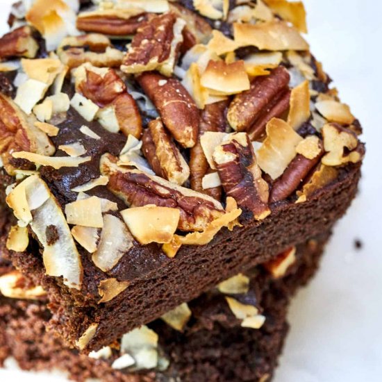 Chocolate Ginger Cake with Coconut