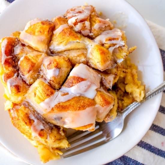 Cinnamon Roll FrenchToast Casserole