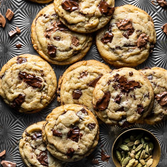 Chai Spice Chocolate Chip Cookies