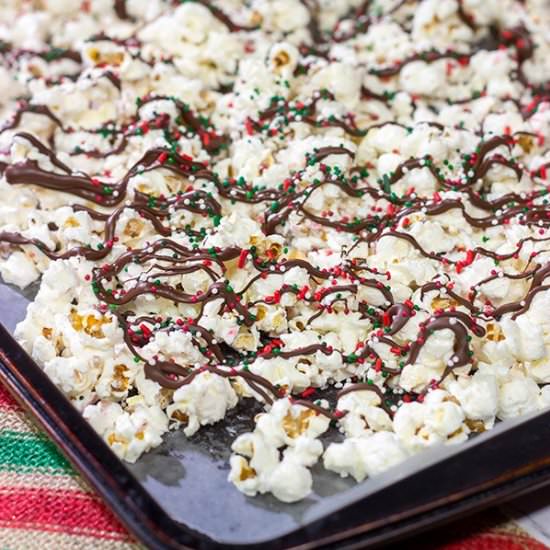 Peppermint Bark Popcorn