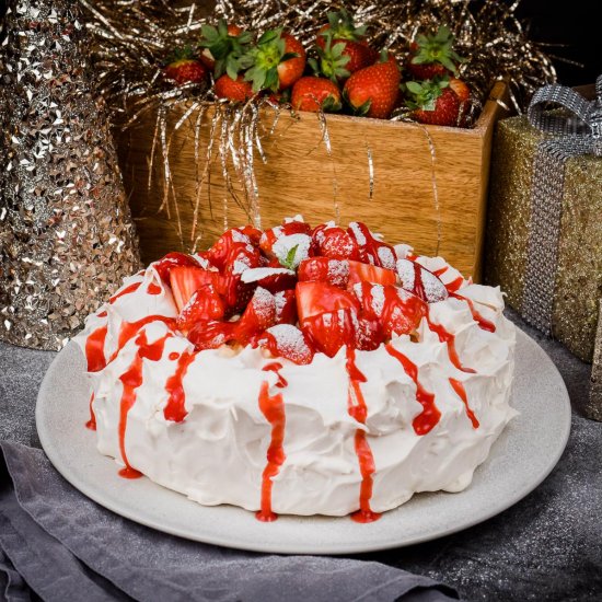 Strawberry Pavlova