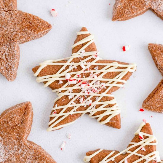 Peppermint Chocolate Sugar Cookies