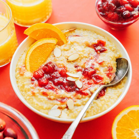 Orange Cranberry Oatmeal