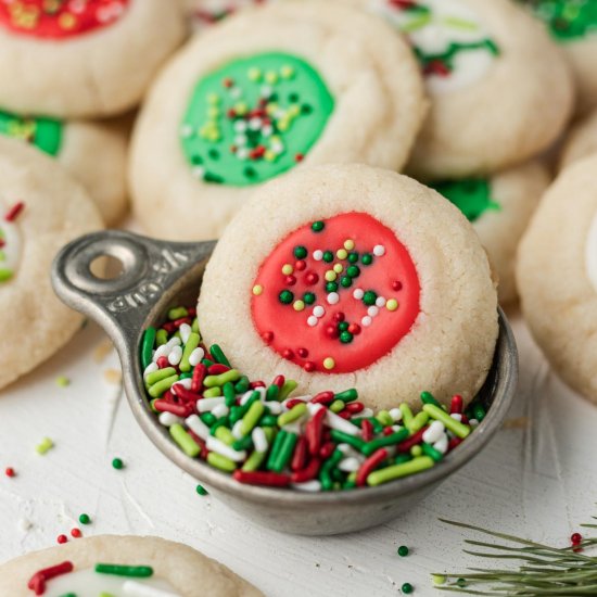 Thumbprint Cookies with Icing