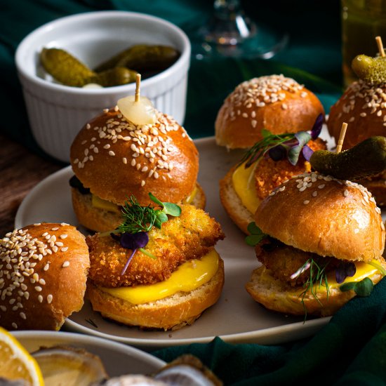 Fried Oyster Sliders