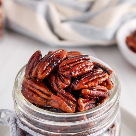 Vegan Candied Pecans (Stove Top)