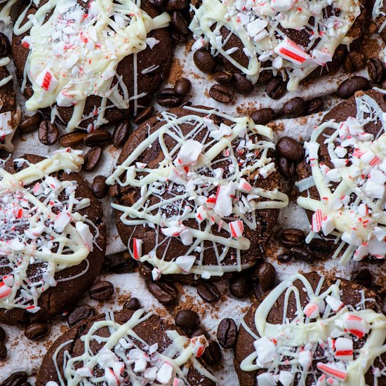 Vegan Peppermint Mocha Cookies