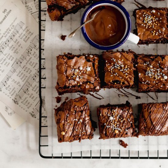 Christmas mince pie brownies