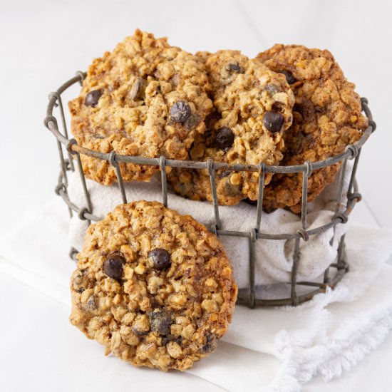 Espresso Hazelnut Oatmeal Cookies