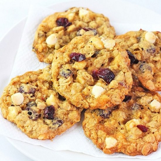 cranberry white chocolate cookies