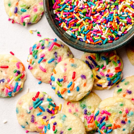 mini sugar cookies (w/ sprinkles)