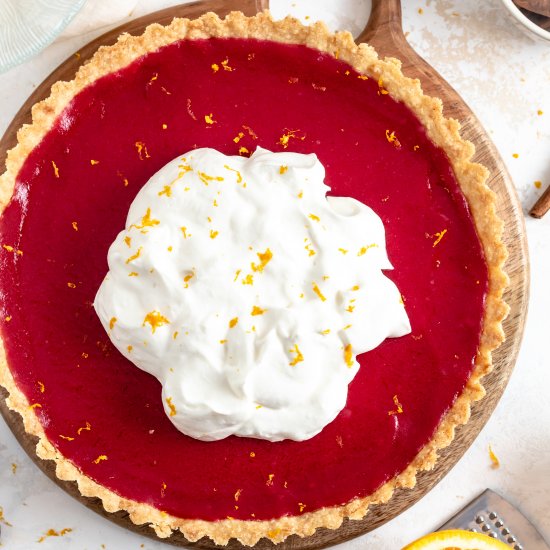 Cranberry Curd Tart