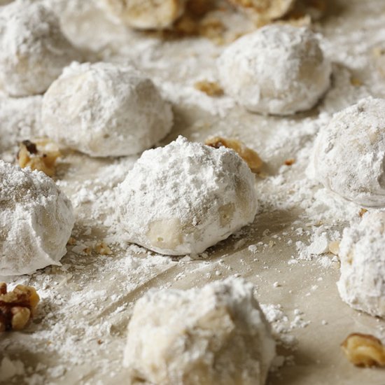 Walnut Snowball Cookies