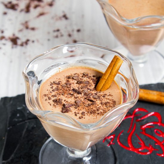 Keto Chocolate Eggnog