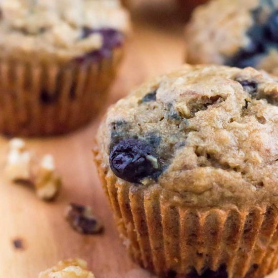 Healthy Blueberry Muffins