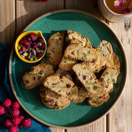 Cranberry Pistachio Biscotti